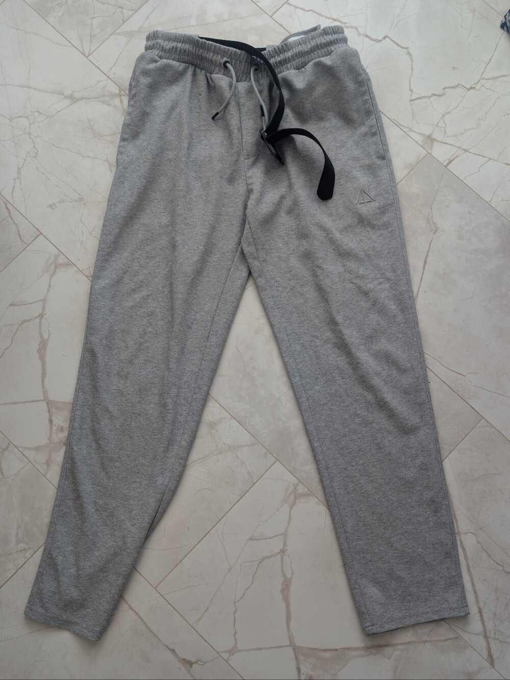 Men's Light Gray Drawstring Joggers - Casual Comfort